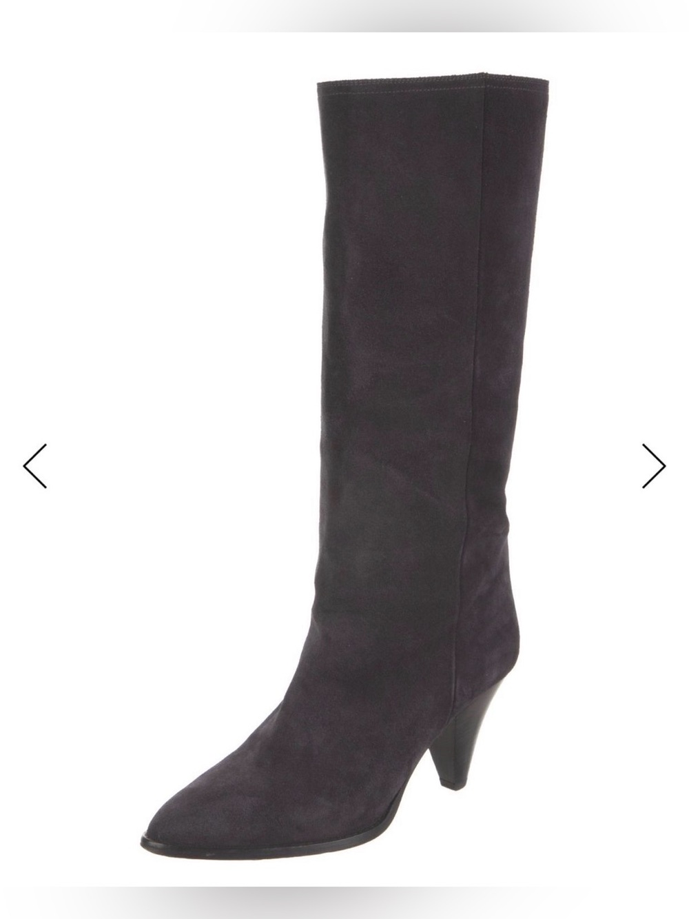 Isabel Marant Black Suede Knee High Slouch Boots